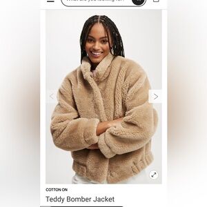 Softest Cotton On fuzzy teddy bear jacket size large